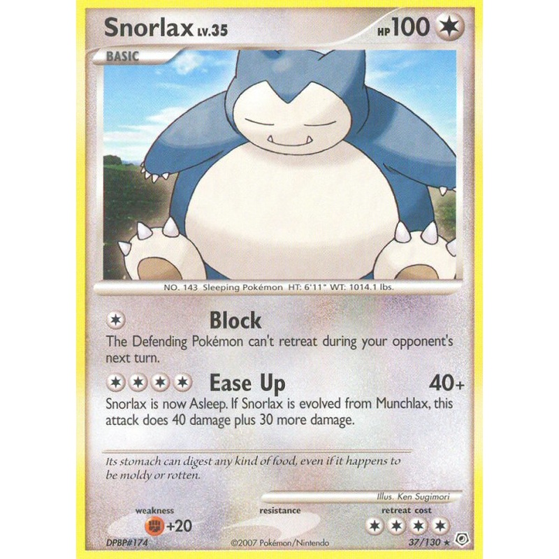 Snorlax (37/130) [Diamond & Pearl: Base Set]