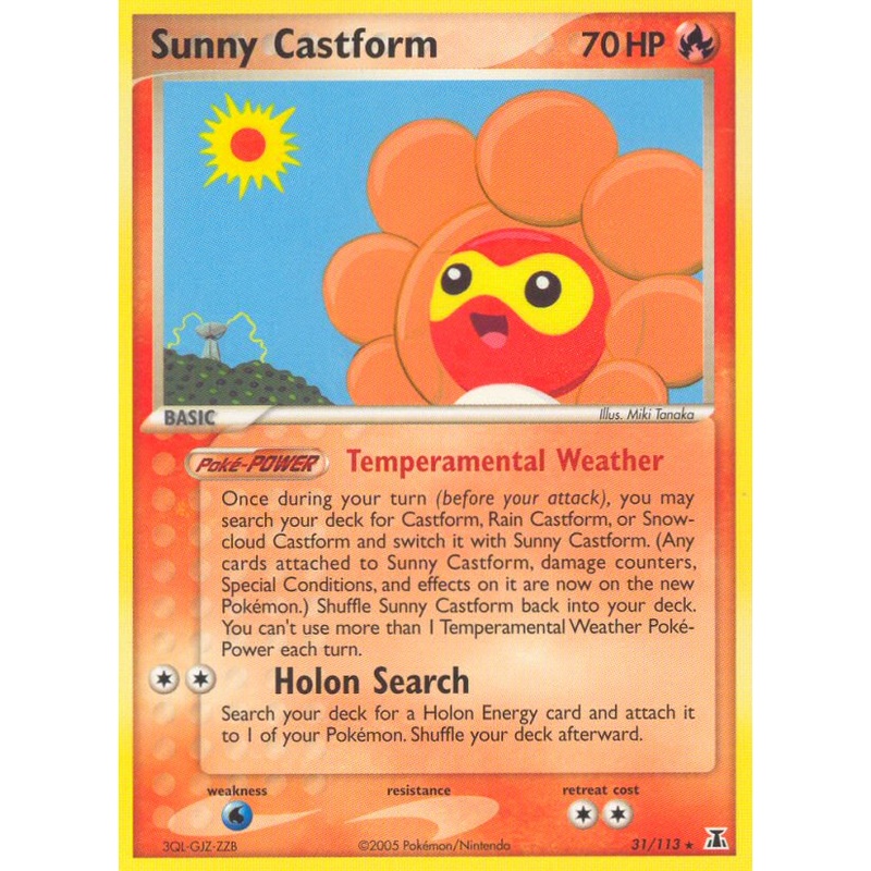 Sunny Castform (31/113) [EX: Delta Species]