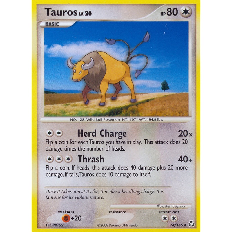 Tauros (74/146) [Diamond & Pearl: Legends Awakened]