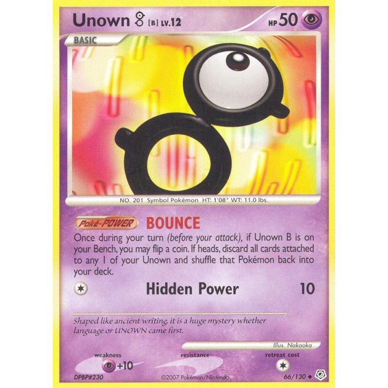 Unown B (66/130) [Diamond & Pearl: Base Set]