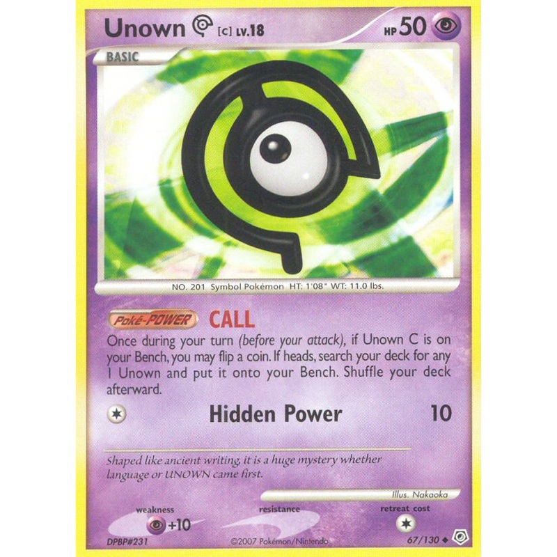 Unown C (67/130) [Diamond & Pearl: Base Set]