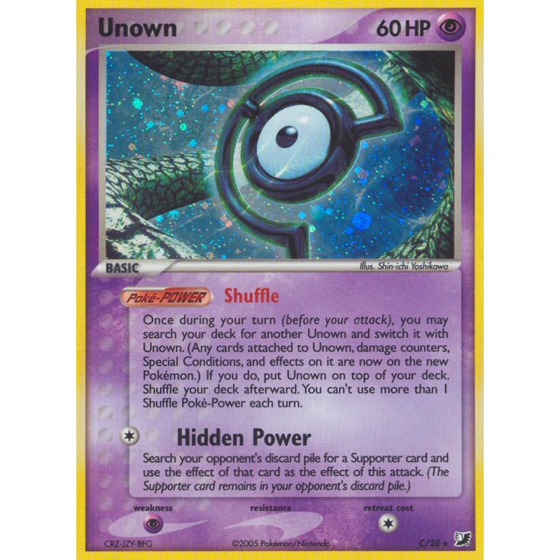 Unown (C) (C/28) [EX: Unseen Forces]
