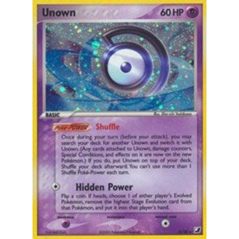Unown (D) (D/28) [EX: Unseen Forces]