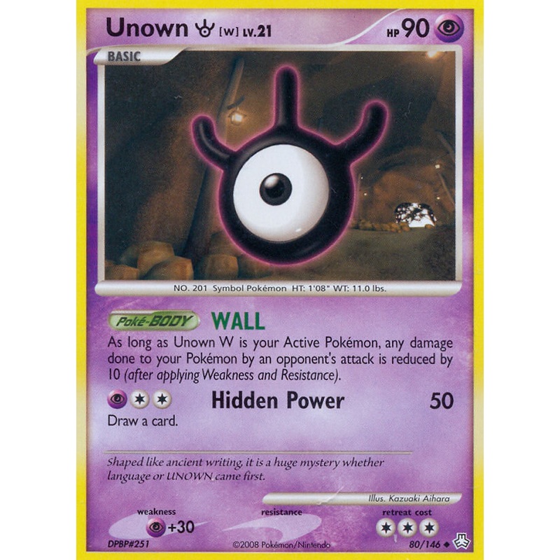 Unown W (80/146) [Diamond & Pearl: Legends Awakened]