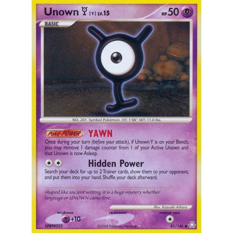 Unown Y (81/146) [Diamond & Pearl: Legends Awakened]