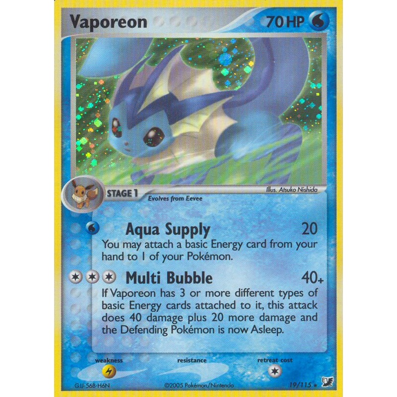Vaporeon (19/115) [EX: Unseen Forces]