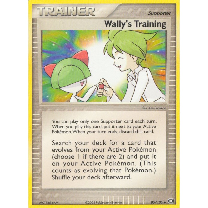 Wally's Training (85/106) [EX: Emerald]