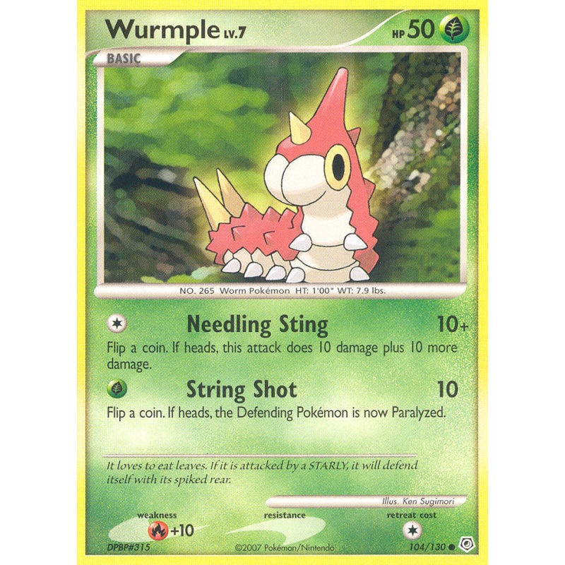 Wurmple (104/130) [Diamond & Pearl: Base Set]