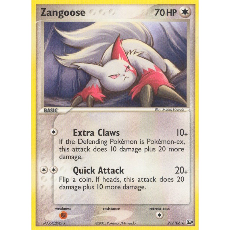 Zangoose (21/106) [EX: Emerald]