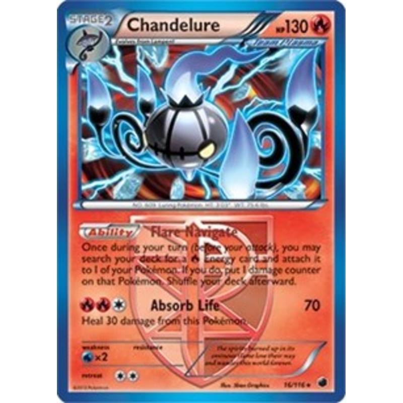 Chandelure (16/116) (Theme Deck Exclusive) [Black & White: Plasma Freeze]
