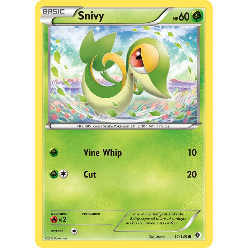 Snivy (11/149) [Black & White: Boundaries Crossed]
