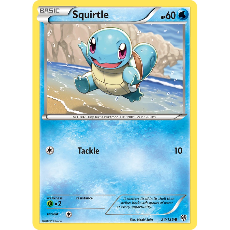 Squirtle (24/135) [Black & White: Plasma Storm]