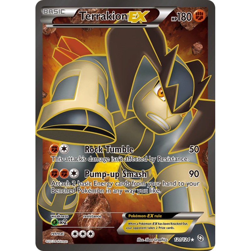 Terrakion EX (121/124) [Black & White: Dragons Exalted]