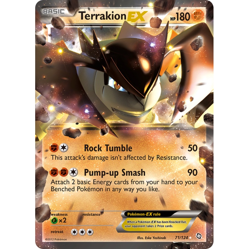 Terrakion EX (71/124) [Black & White: Dragons Exalted]