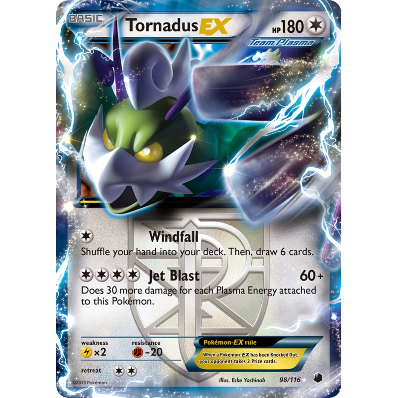 Tornadus EX (98/116) [Black & White: Plasma Freeze]