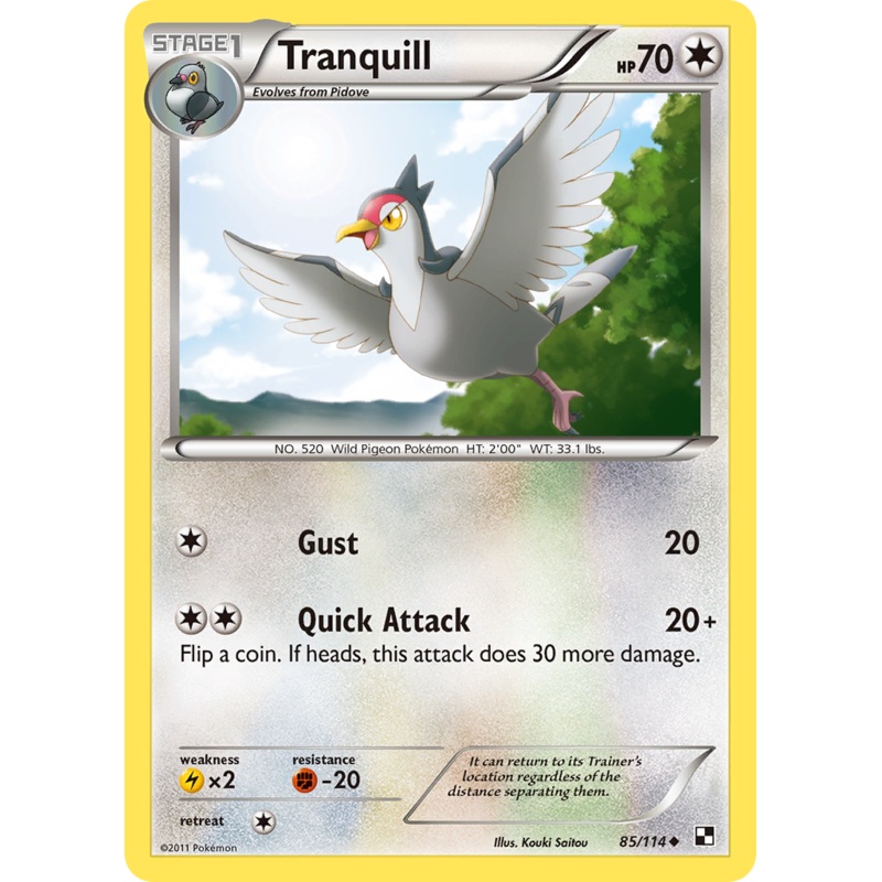 Tranquill (85/114) [Black & White: Base Set]