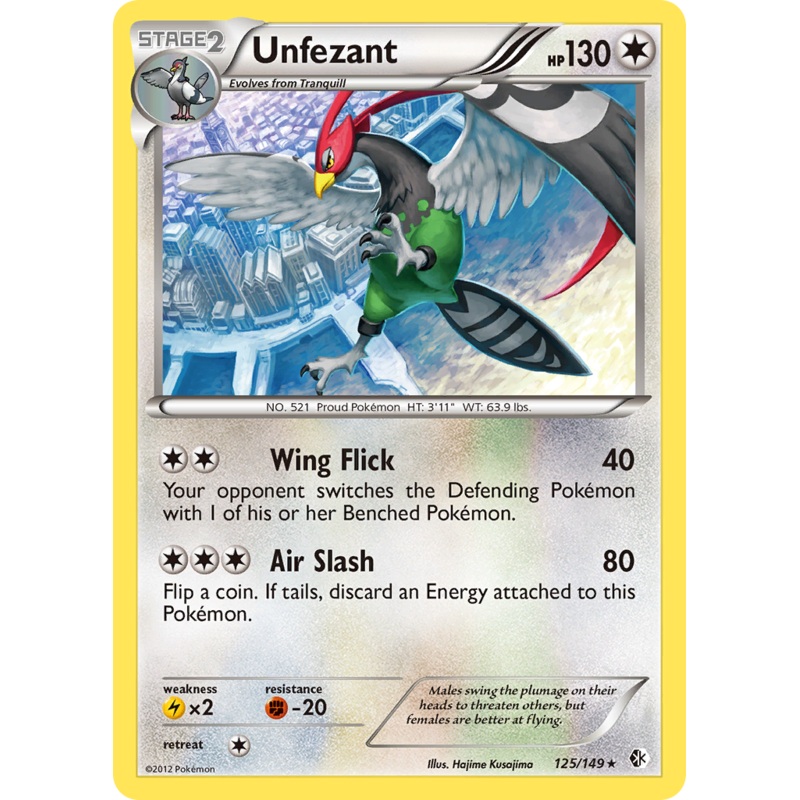 Unfezant (125/149) [Black & White: Boundaries Crossed]