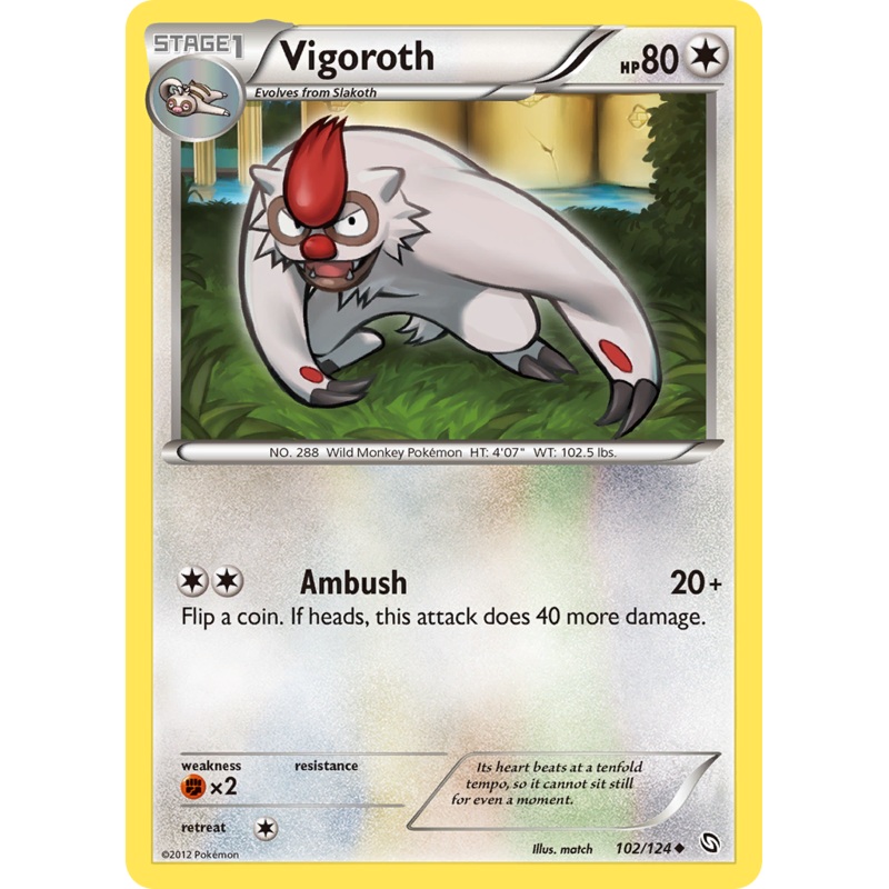 Vigoroth (102/124) [Black & White: Dragons Exalted]