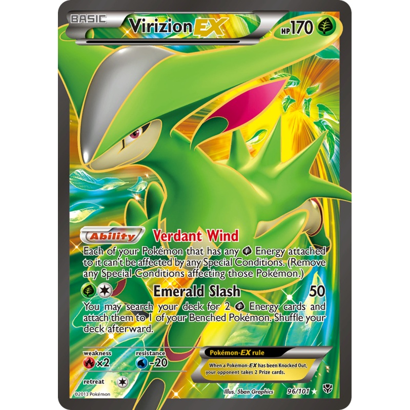 Virizion EX (96/101) [Black & White: Plasma Blast]