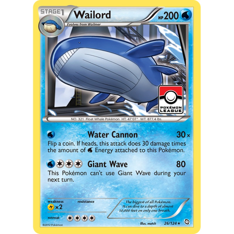 Wailord (26/124) [Black & White: Dragons Exalted]