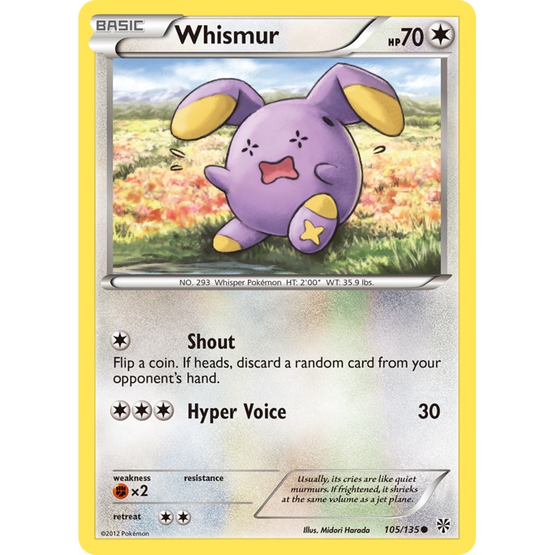Whismur (105/135) [Black & White: Plasma Storm]