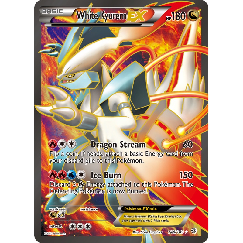 White Kyurem EX (146/149) [Black & White: Boundaries Crossed]