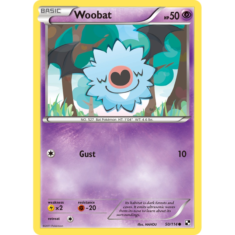 Woobat (50/114) [Black & White: Base Set]