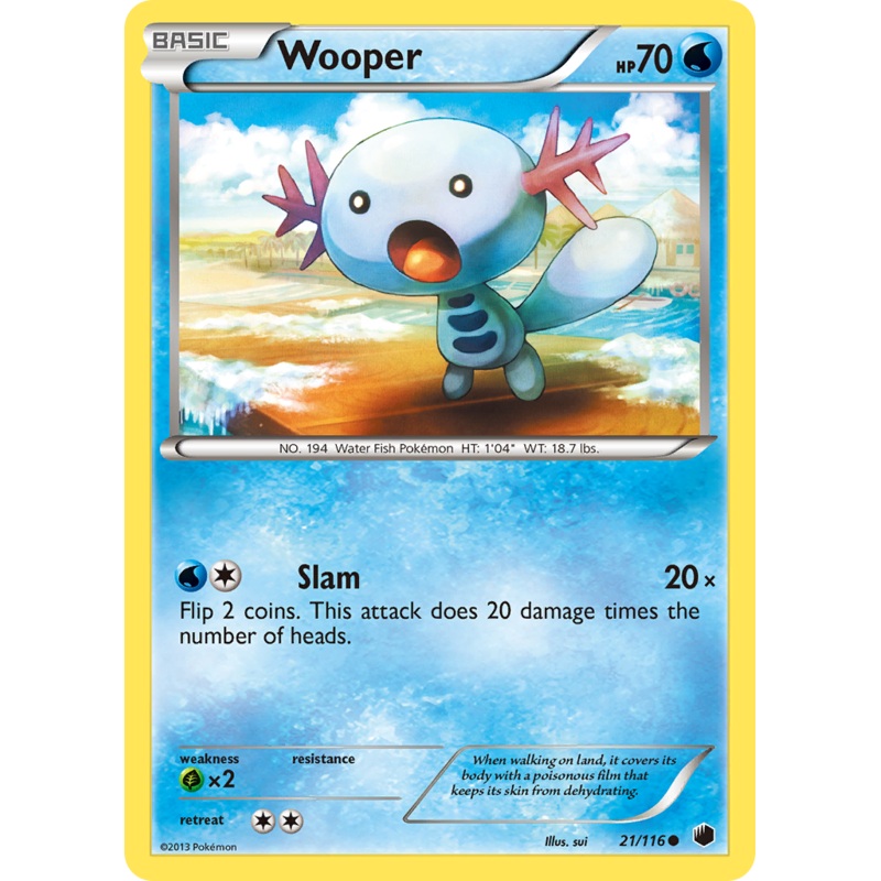 Wooper (21/116) [Black & White: Plasma Freeze]