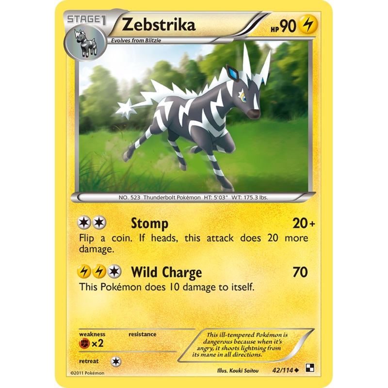 Zebstrika (42/114) [Black & White: Base Set]
