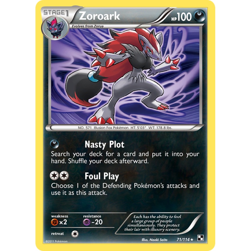 Zoroark (71/114) [Black & White: Base Set]