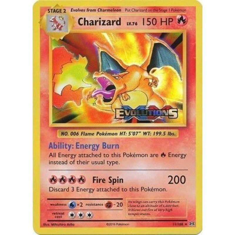 Charizard (11/108) (XY Evolutions Prerelease) [XY: Black Star Promos]