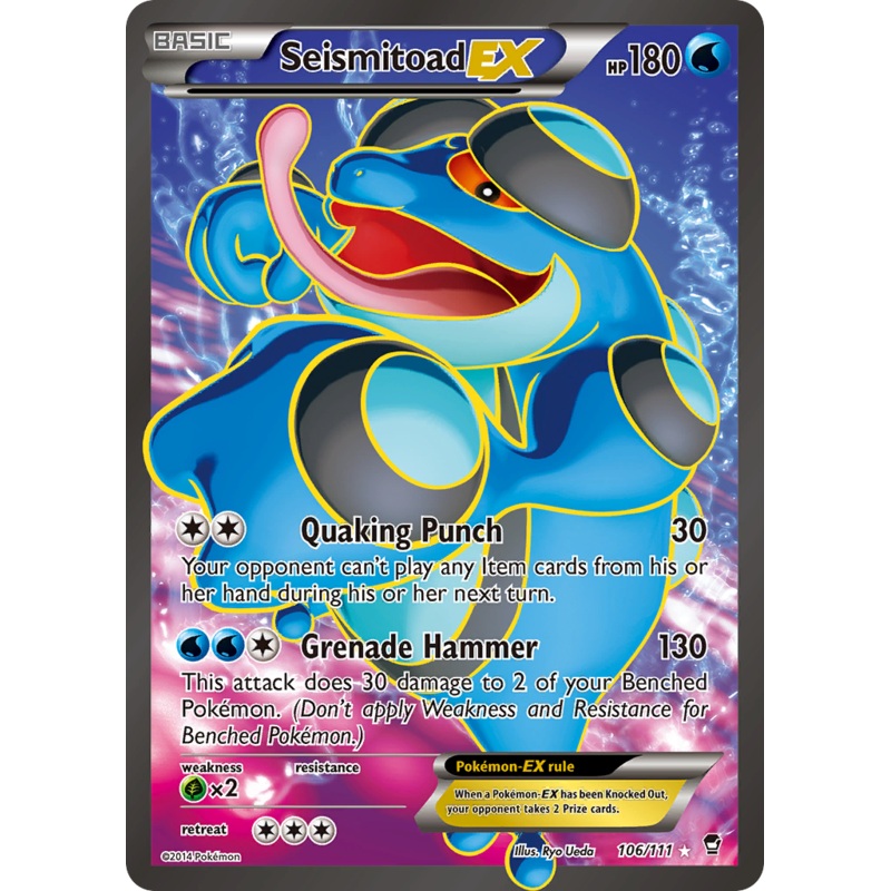 Seismitoad EX (106/111) [XY: Furious Fists]