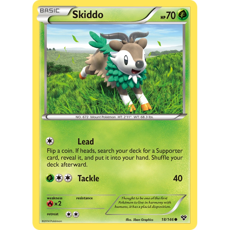 Skiddo (18/146) [XY: Base Set]