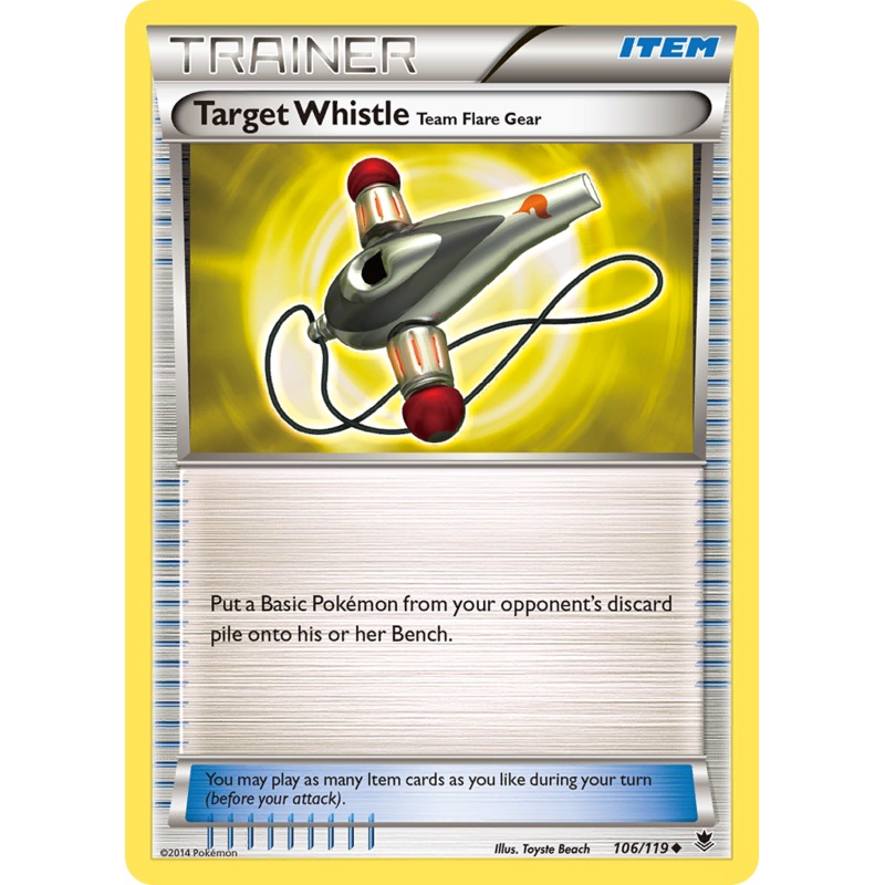 Target Whistle Team Flare Gear (106/119) [XY: Phantom Forces]