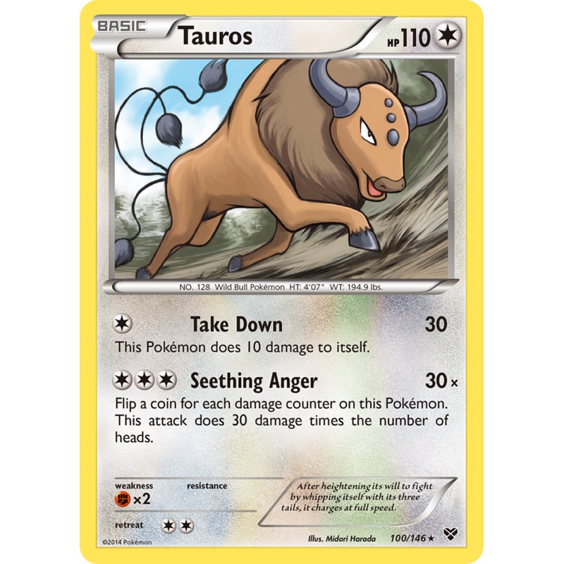 Tauros (100/146) [XY: Base Set]