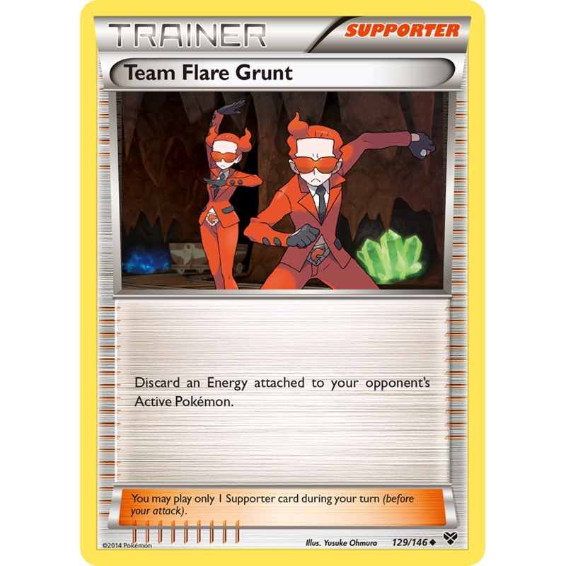 Team Flare Grunt (129/146) [XY: Base Set]