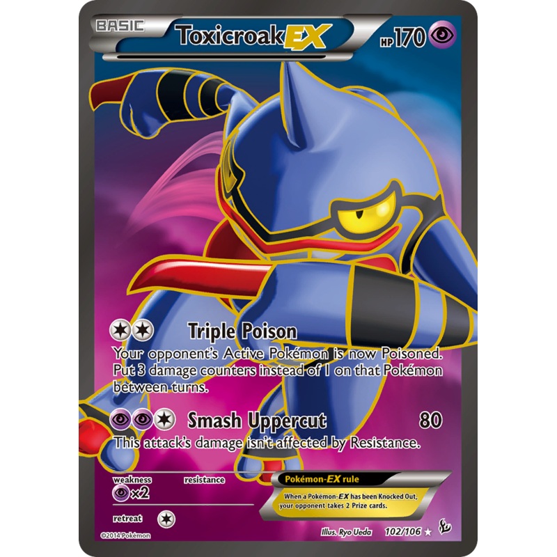 Toxicroak EX (102/106) [XY: Flashfire]