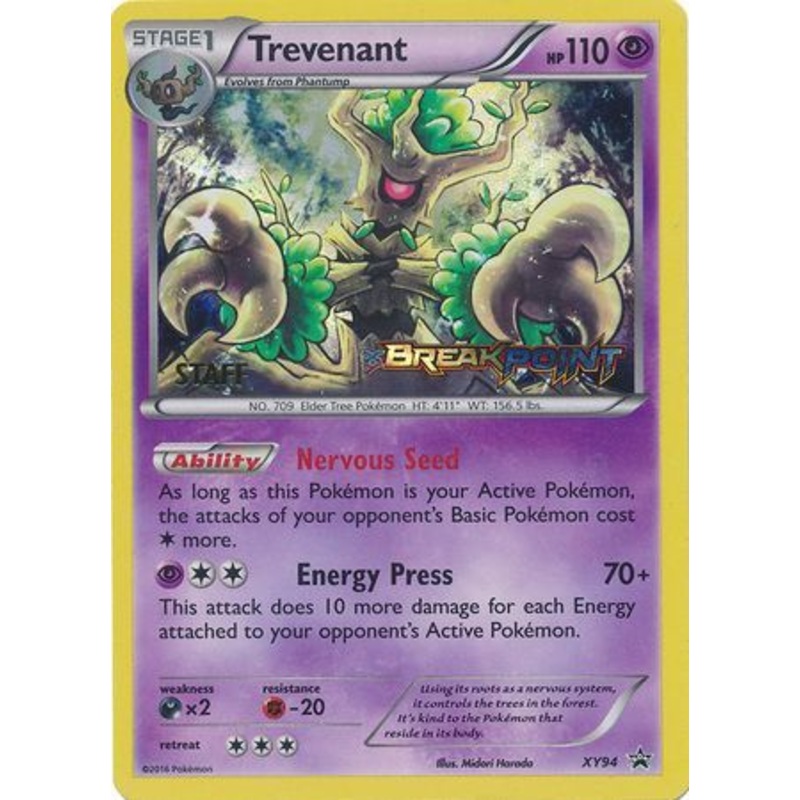 Trevenant (XY94) (Staff) [XY: Black Star Promos]