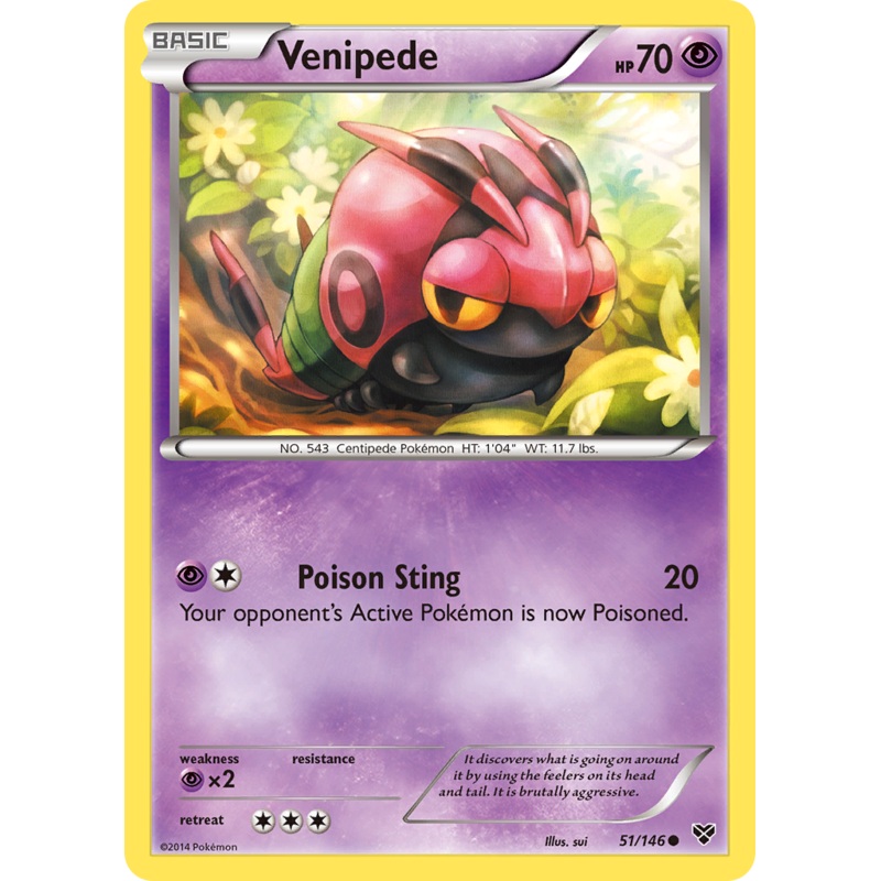 Venipede (51/146) [XY: Base Set]
