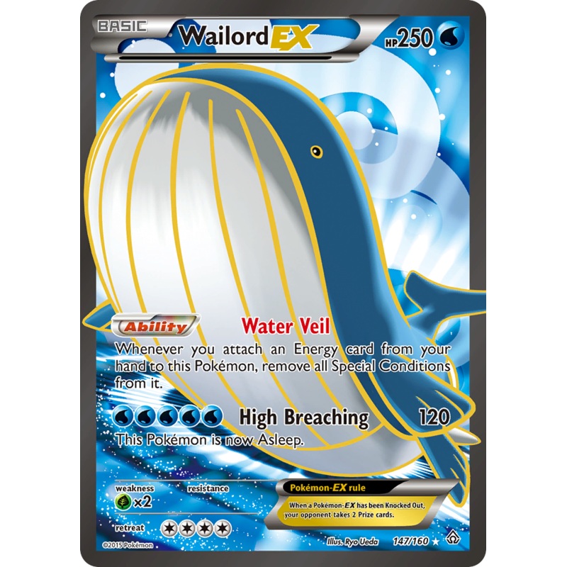 Wailord EX (147/160) [XY: Primal Clash]