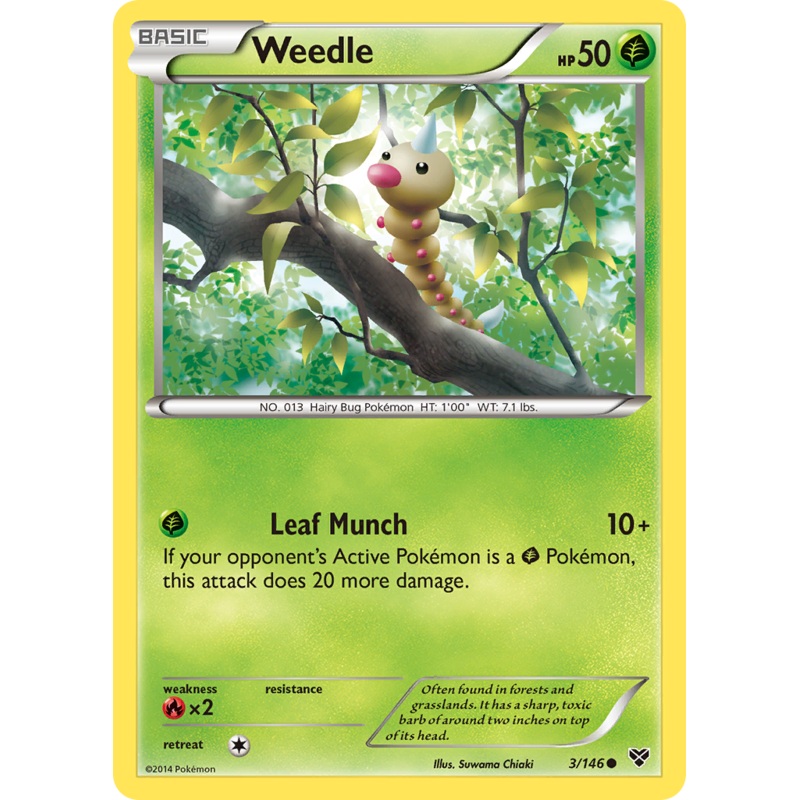 Weedle (3/146) [XY: Base Set]