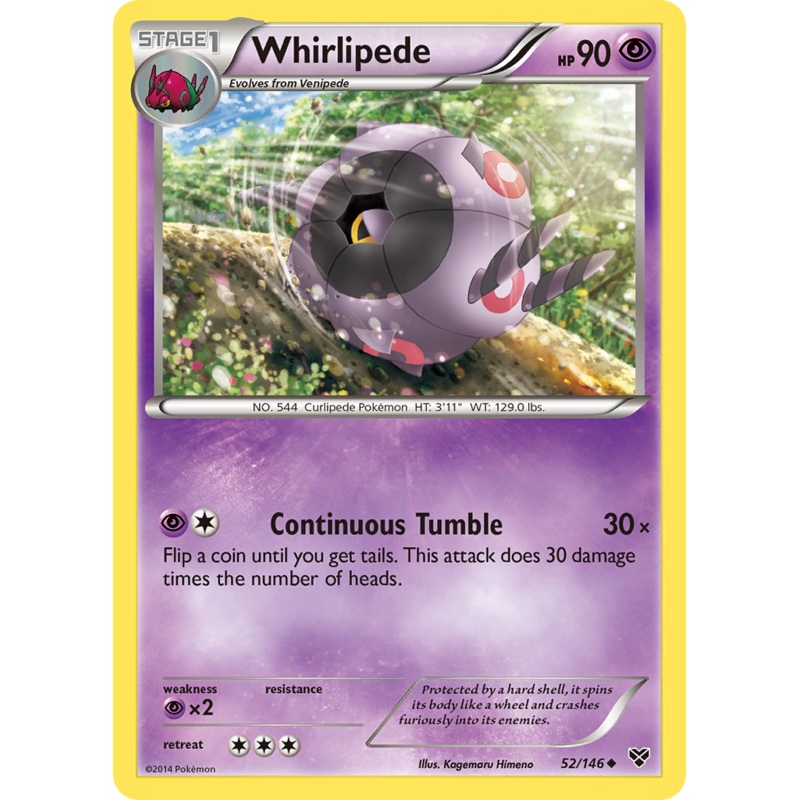 Whirlipede (52/146) [XY: Base Set]