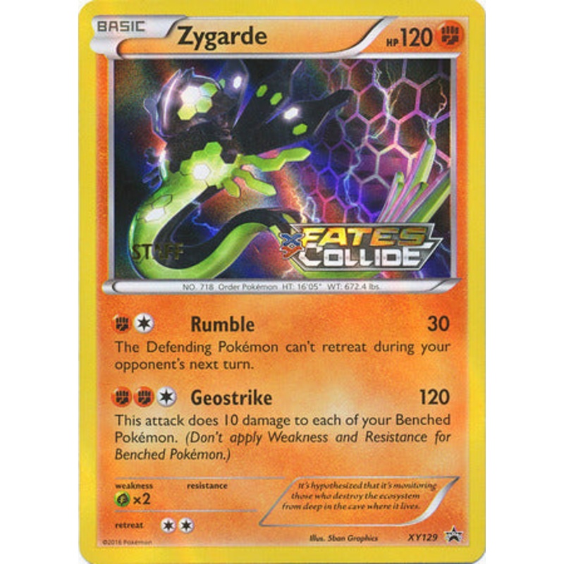 Zygarde (XY129) (Staff) [XY: Black Star Promos]