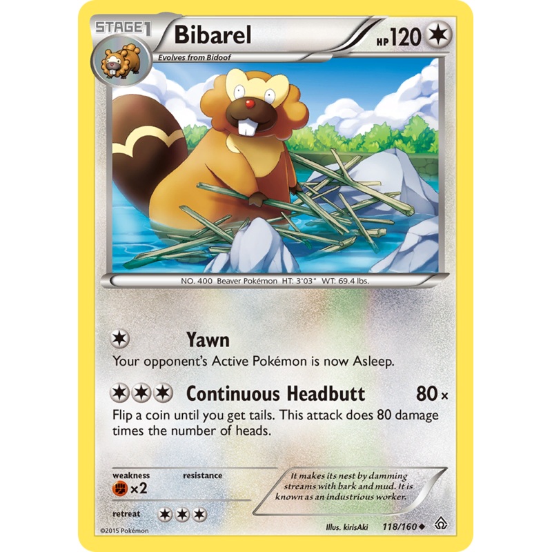 Bibarel (118/160) [XY: Primal Clash]