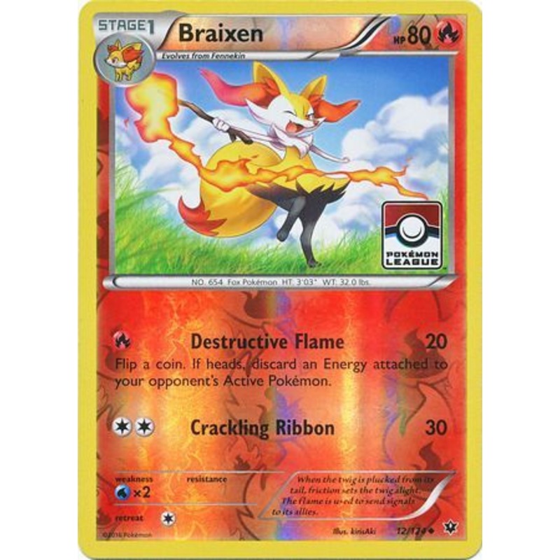 Braixen (12/124) (League Promo) [XY: Fates Collide]