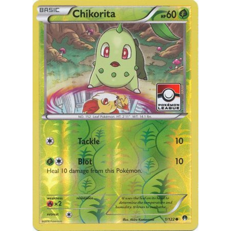 Chikorita (1/122) (League Promo) [XY: BREAKpoint]