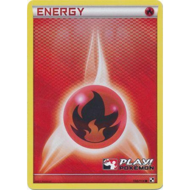 Fire Energy (106/114) (Play Pokemon Promo) [Black & White: Base Set]