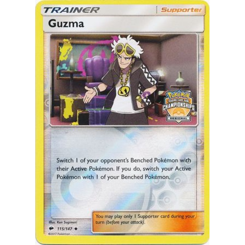 Guzma (115/147) (League Promo) [Sun & Moon: Burning Shadows]