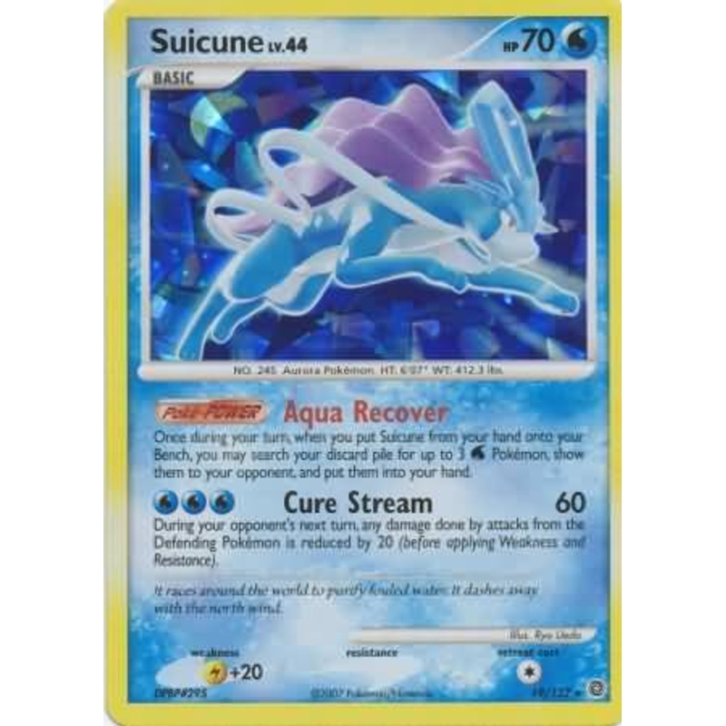 Suicune (19/132) (Cracked Ice Holo) [Diamond & Pearl: Secret Wonders]