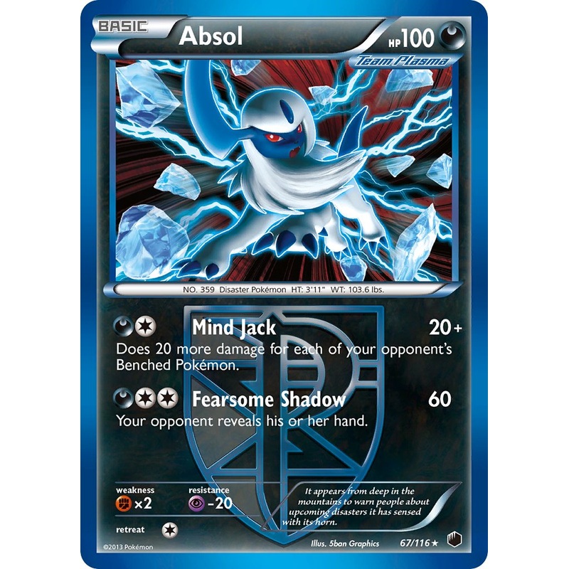 Absol (67/116) (Moltres Legendary Battle Deck) (Theme Deck Exclusive) [Black & White: Plasma Freeze]